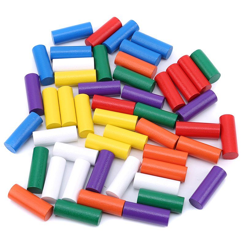MONTESSORI TAVOLA DEI COLORI COLORED CYLINDER MONTESSORI