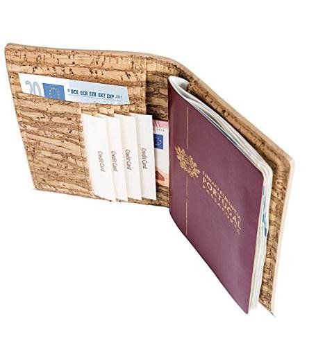 CORK RFID PASSPORT HOLDER PASSAPORTO RFID IN SUGHERO