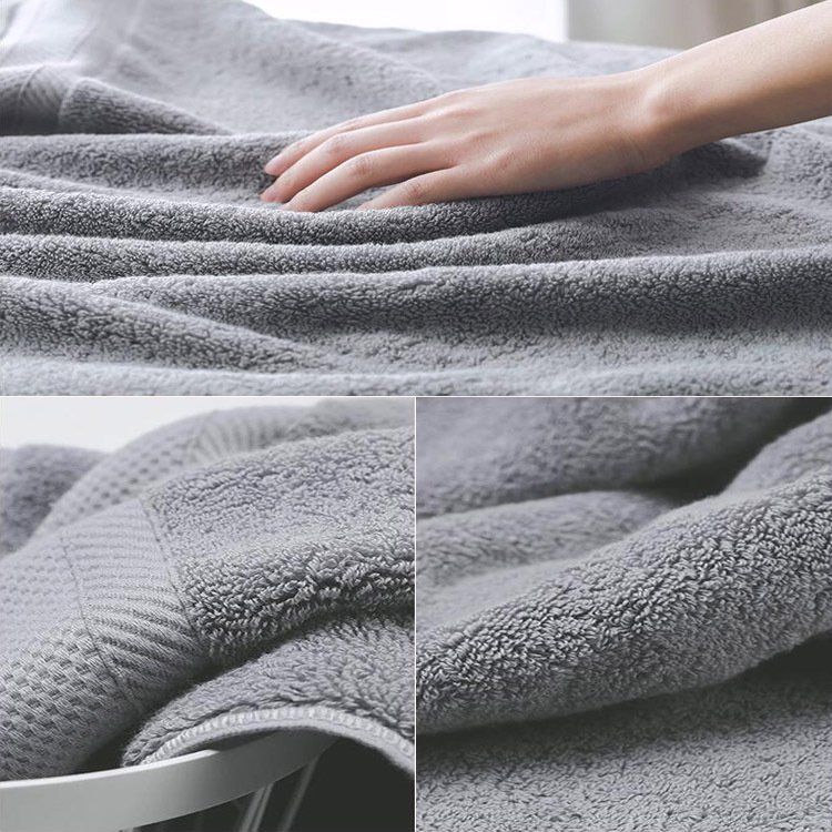 ASCIUGAMANO COTONE ORGANICO GRIGIO GREY ORGANIC COTTON TOWEL