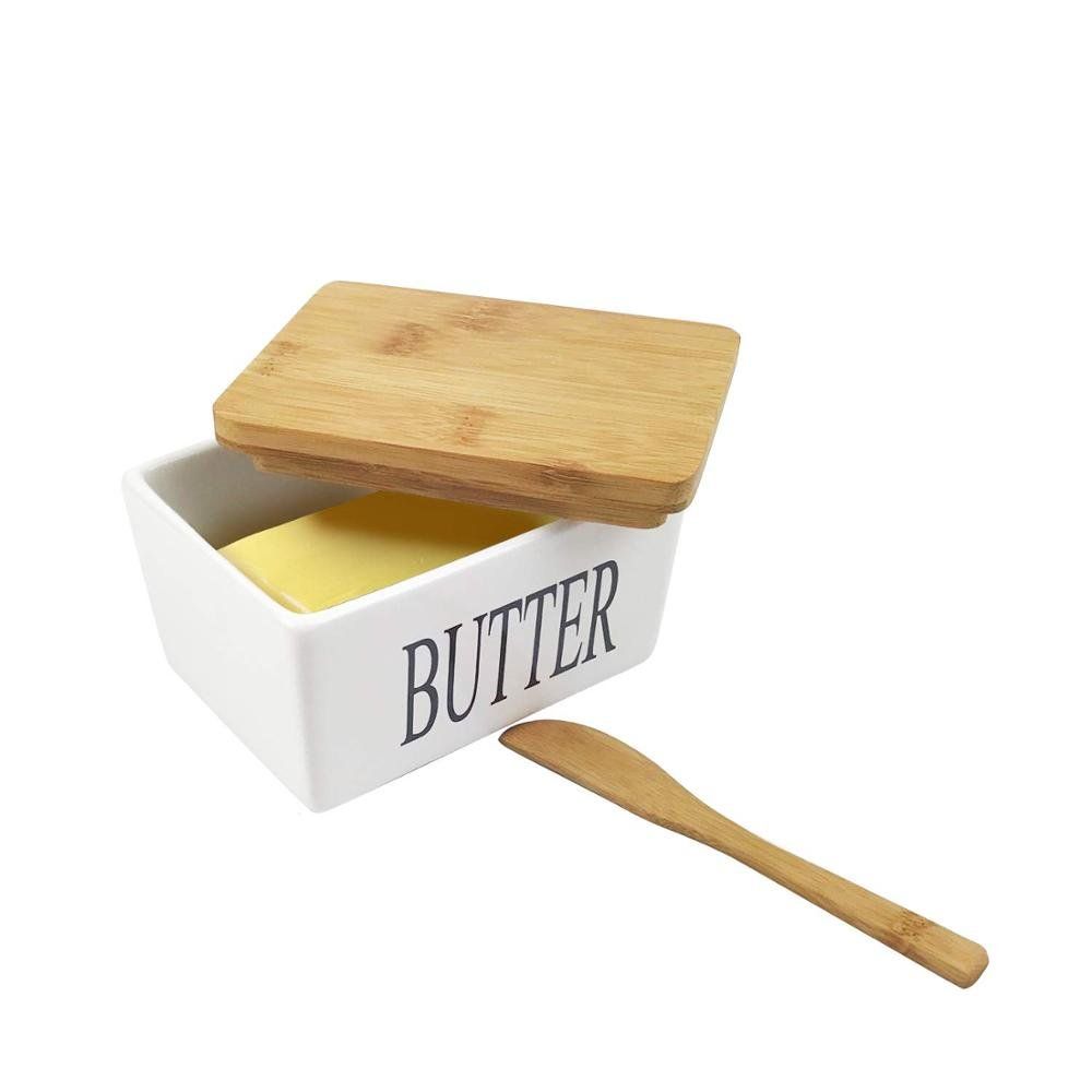 BURRIERA ECOFRIENDLY BUTTER KEEPER WITH WOOD LID