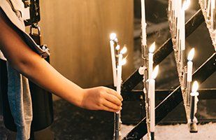 Candles— Candles Inside the Church in Metairie, LA
