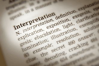Defination of interpretation