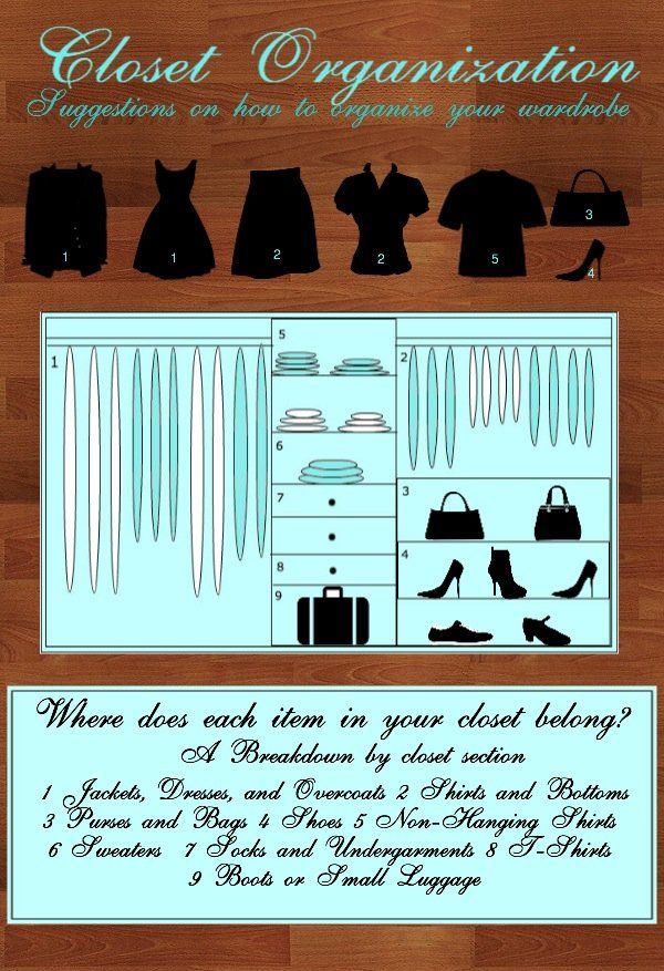 Closet Organization Info Graphic