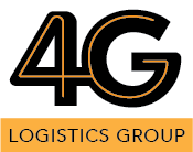 The logo for the logistics group is black and gold.
