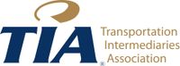 A logo for the transportation intermediaries association