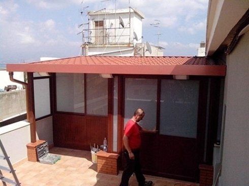 veranda in alluminio