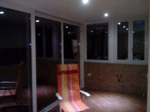 veranda con vetrate in alluminio