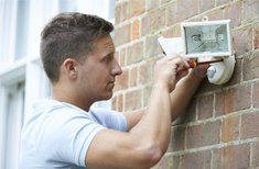 Security lighting installation