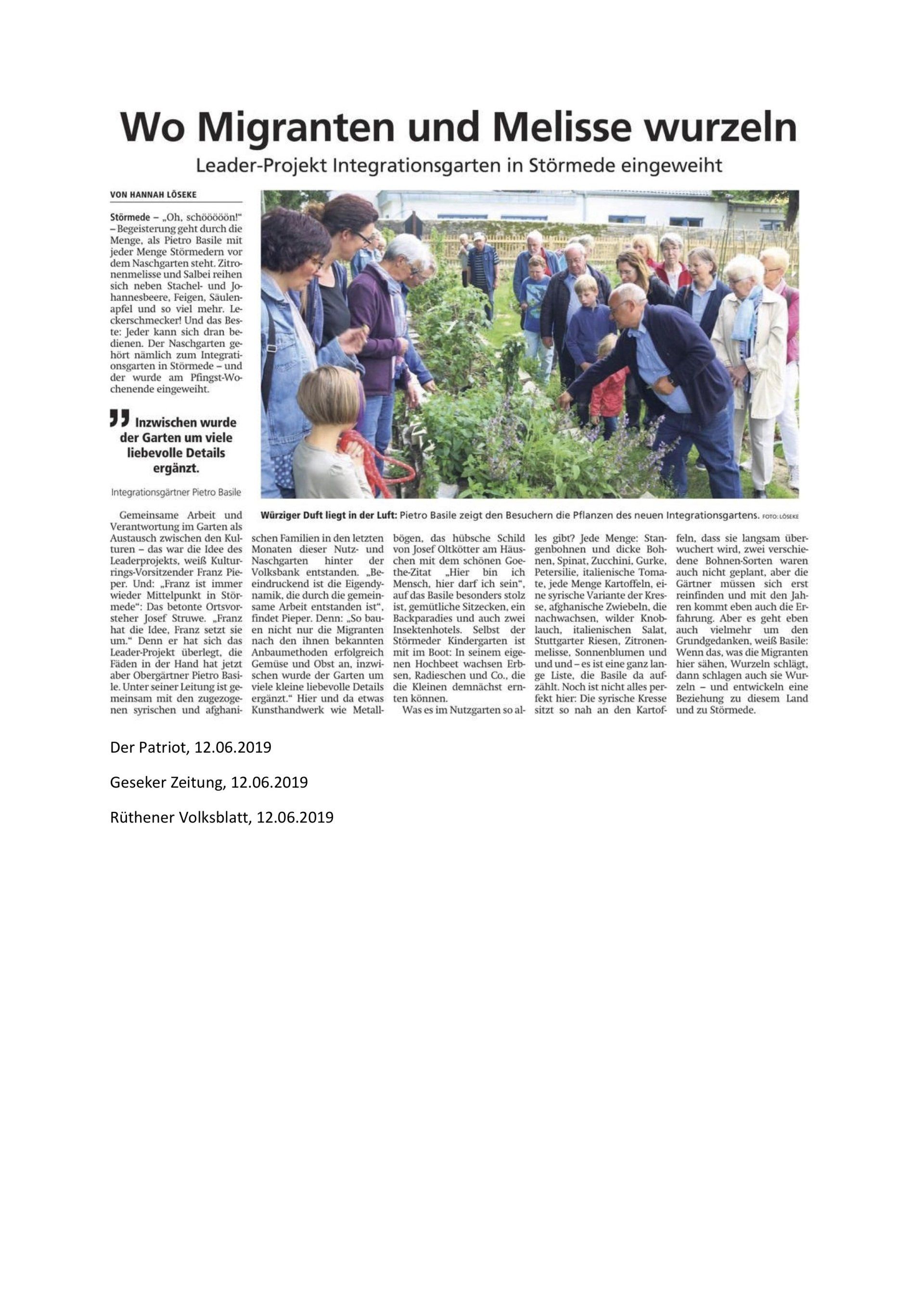 Integrationsgarten Störmede
