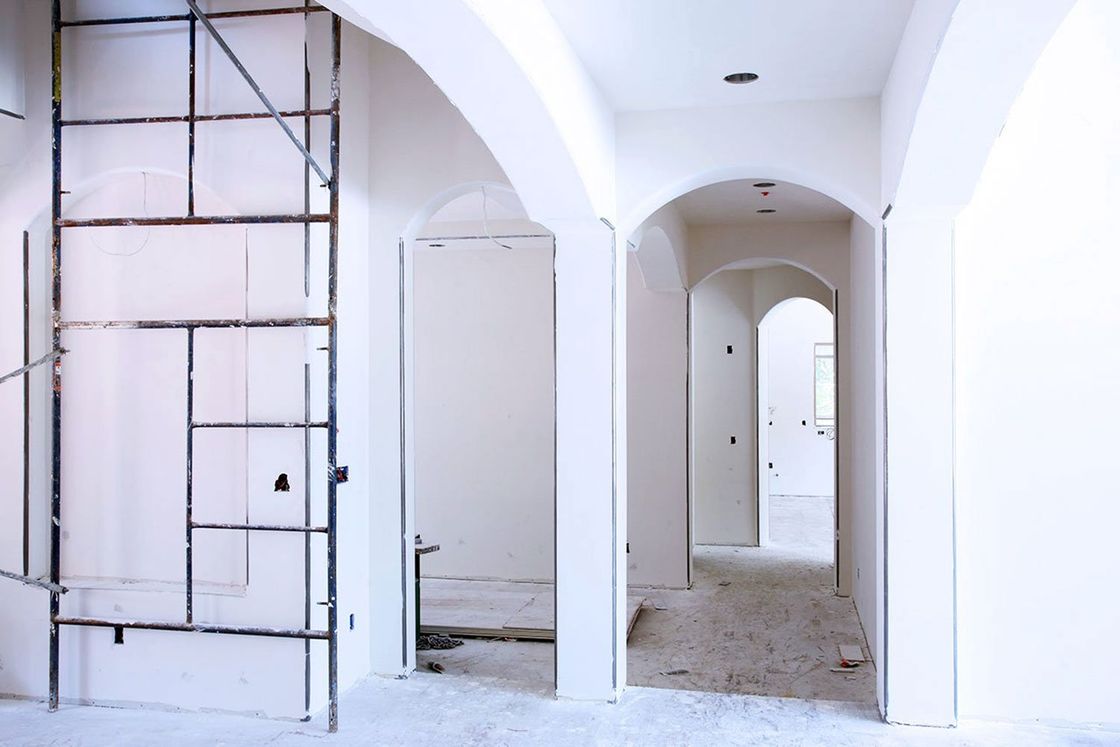 opere in cartongesso all'interno di un appartamento