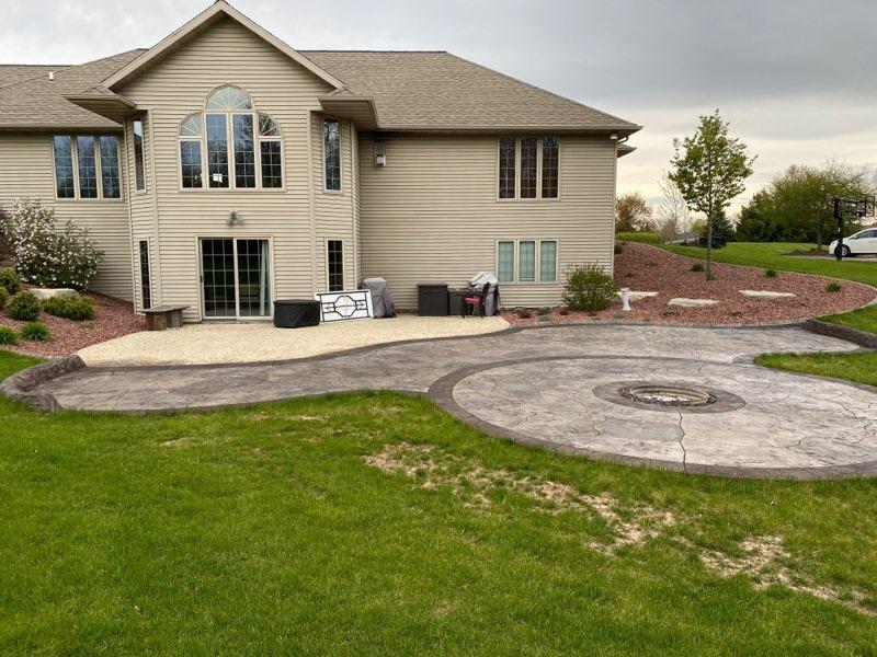 Concrete Patio, Appleton, Concrete stamping, Kitchen, remodeling, bathroom, porch, sidewalk,