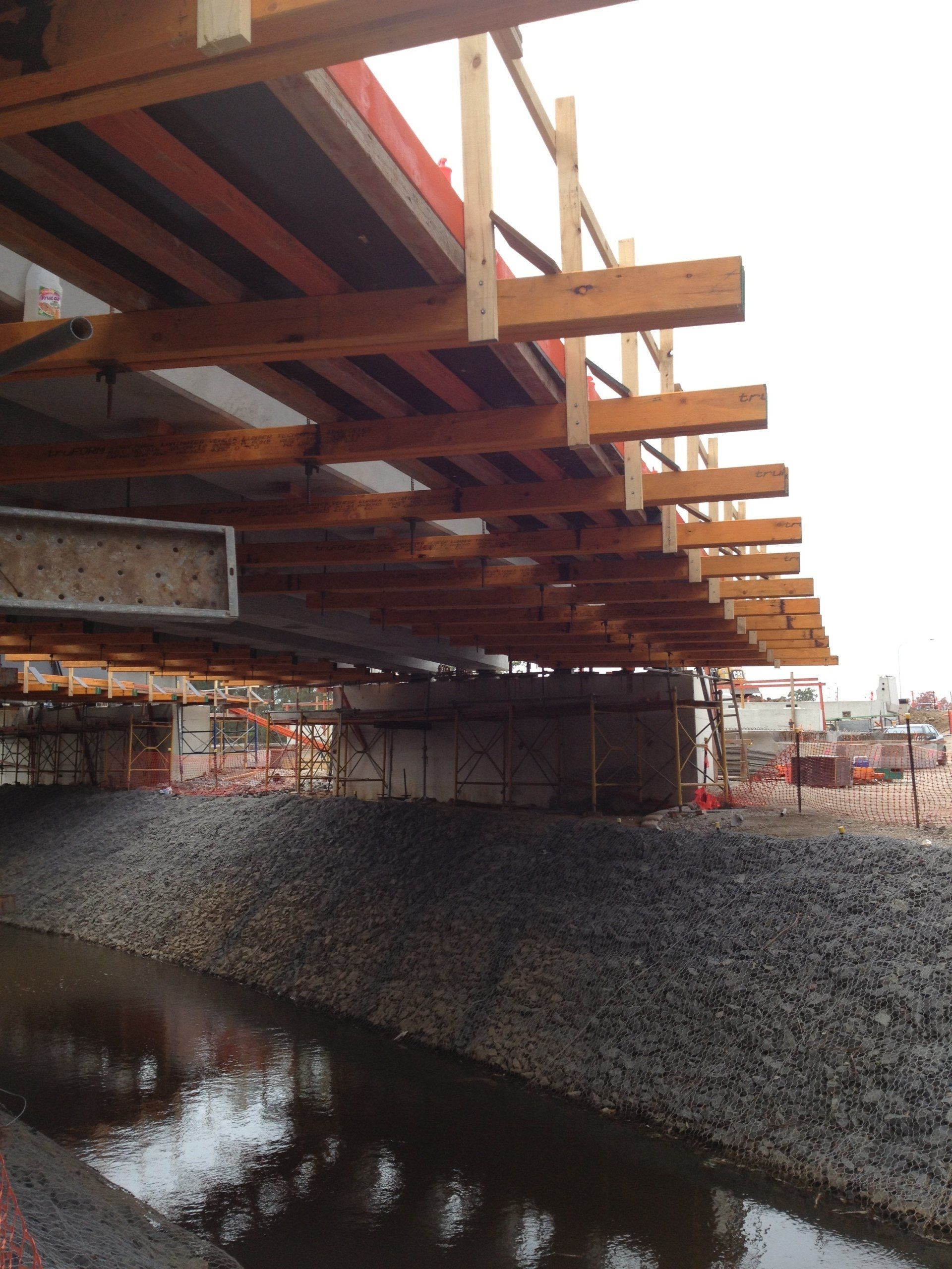 Bridge being built