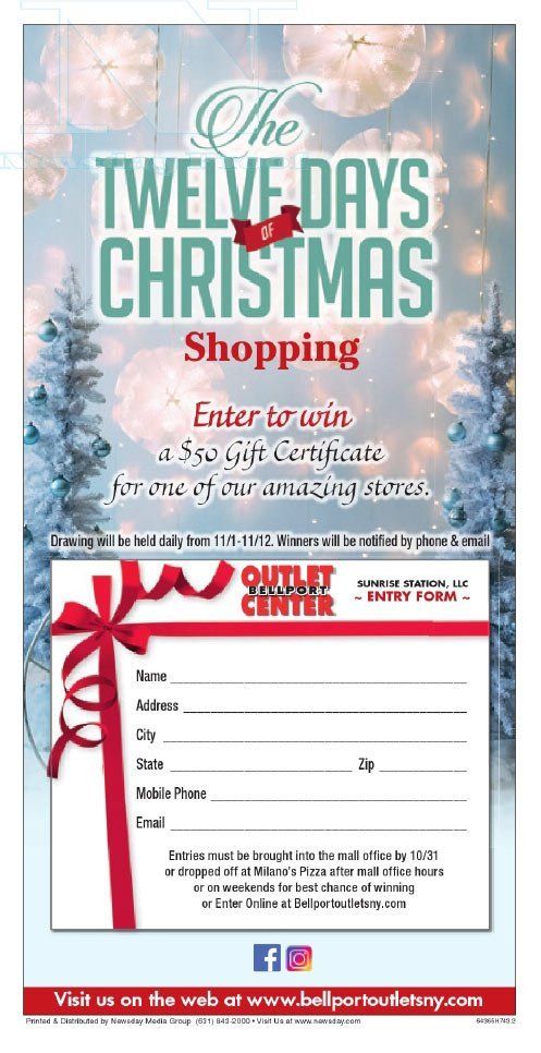 The Twelve days Christmas shopping