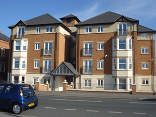 A picture showing the outside of Hydro Apartments
