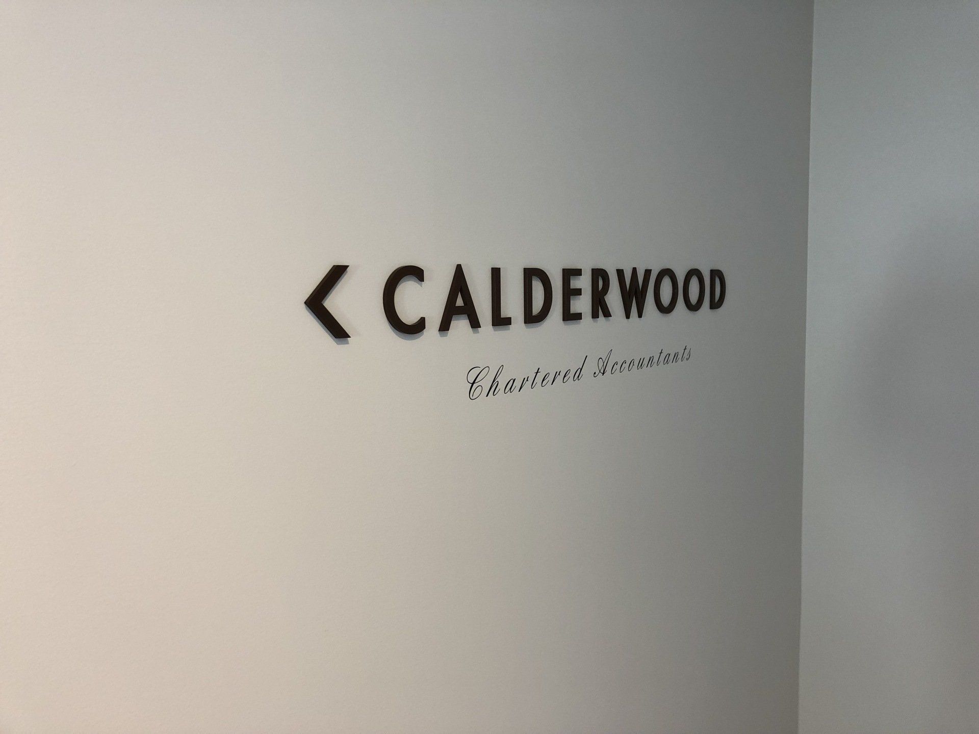 3D office signs  3D laser cut spray painted acrylics and computer cut vinyls applied diectly onto foyer wall