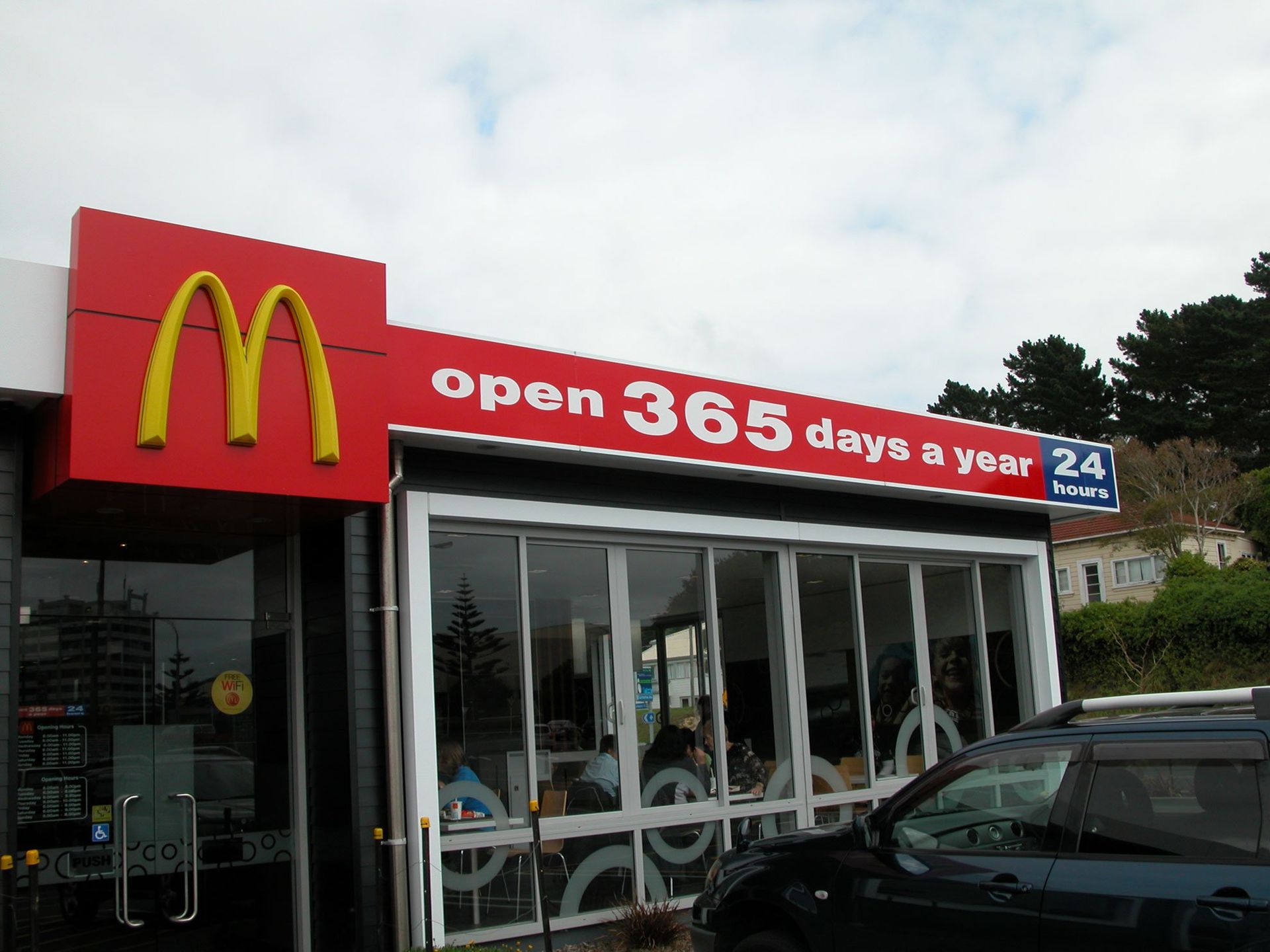 Computer cut vinyls applied to fascia