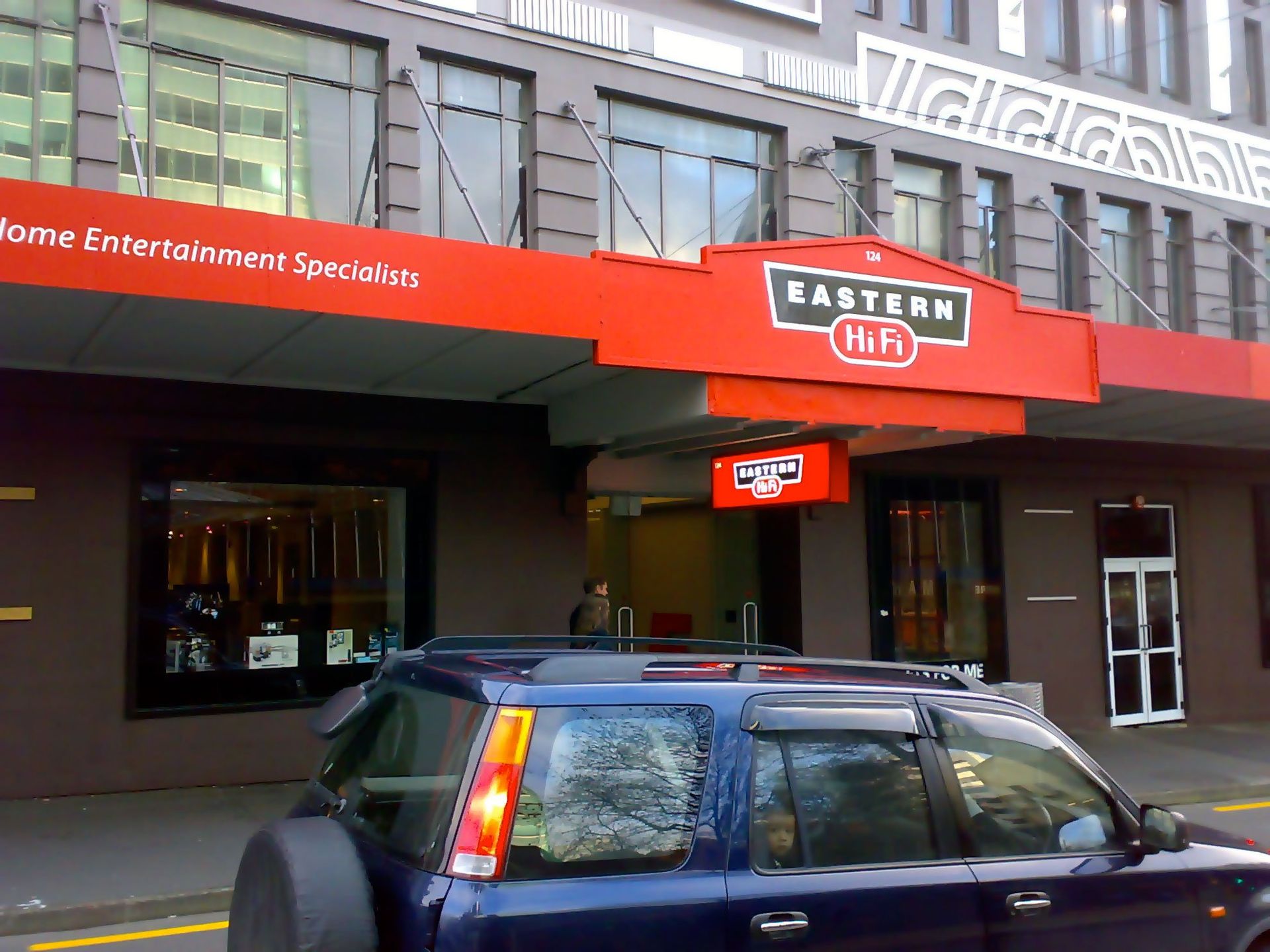 Computer cut vinyl applied to painted fascia