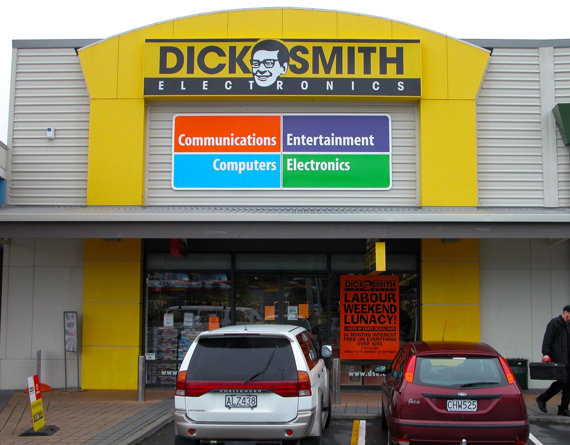 Light box and panel signage installed onto building frontage