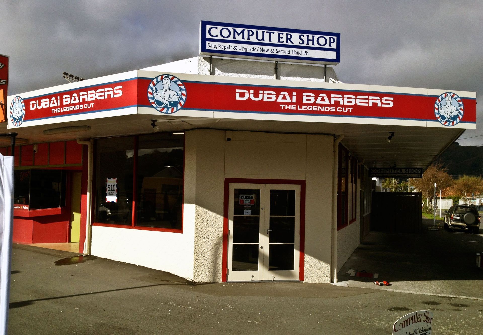Sign written panels installed onto vernadah fascia