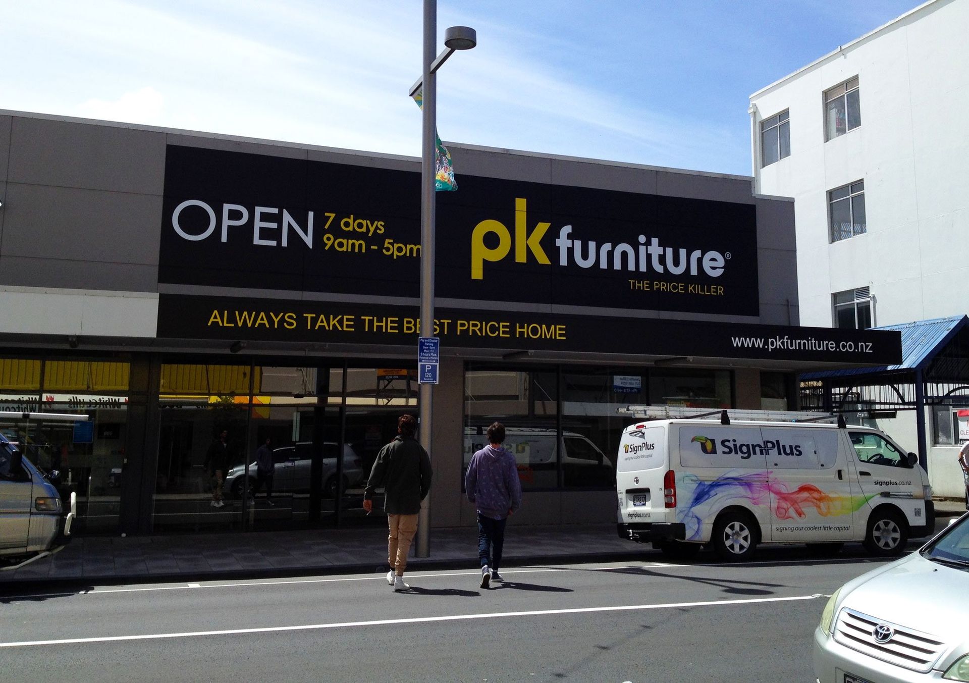 Computer cut vinyls applied directly onto shop fascia