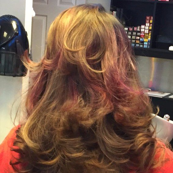 coloured hair