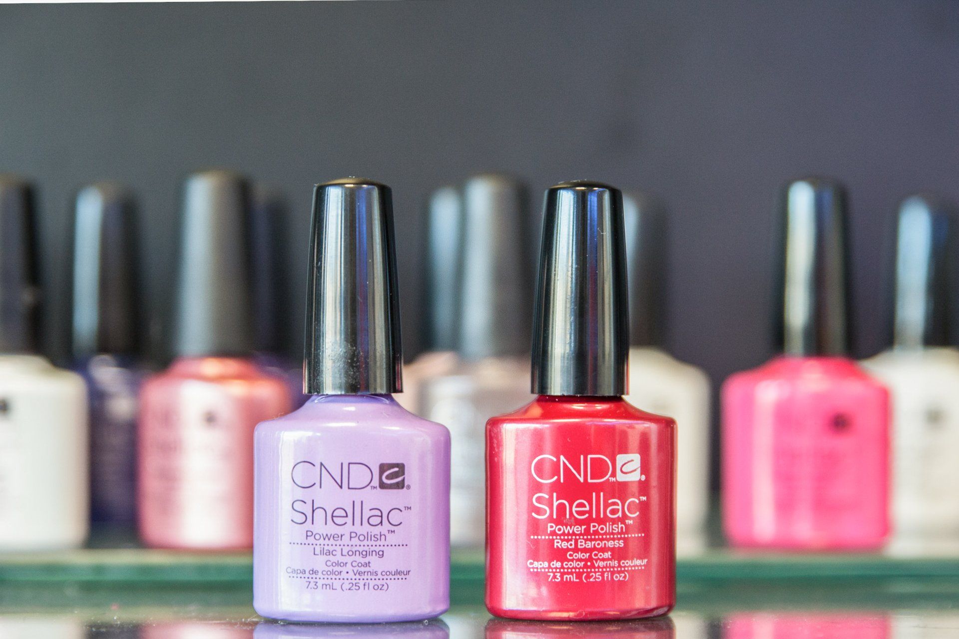 different colours of nail polish