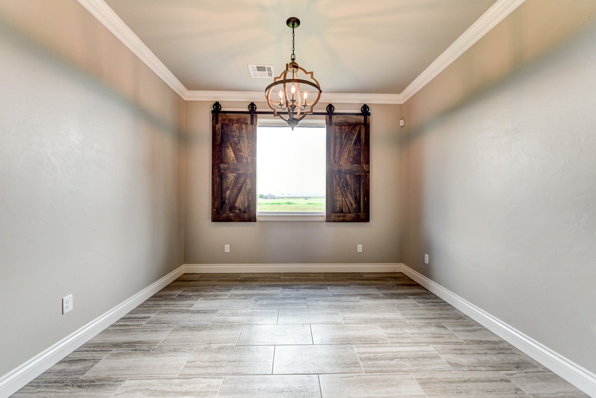 Custom Home - Barn Door Shutters, Edmond, OK