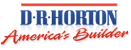 D.R. Horton logo: blue text 