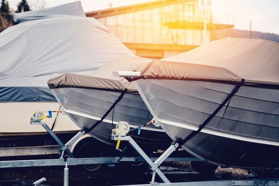 boats on display for sale