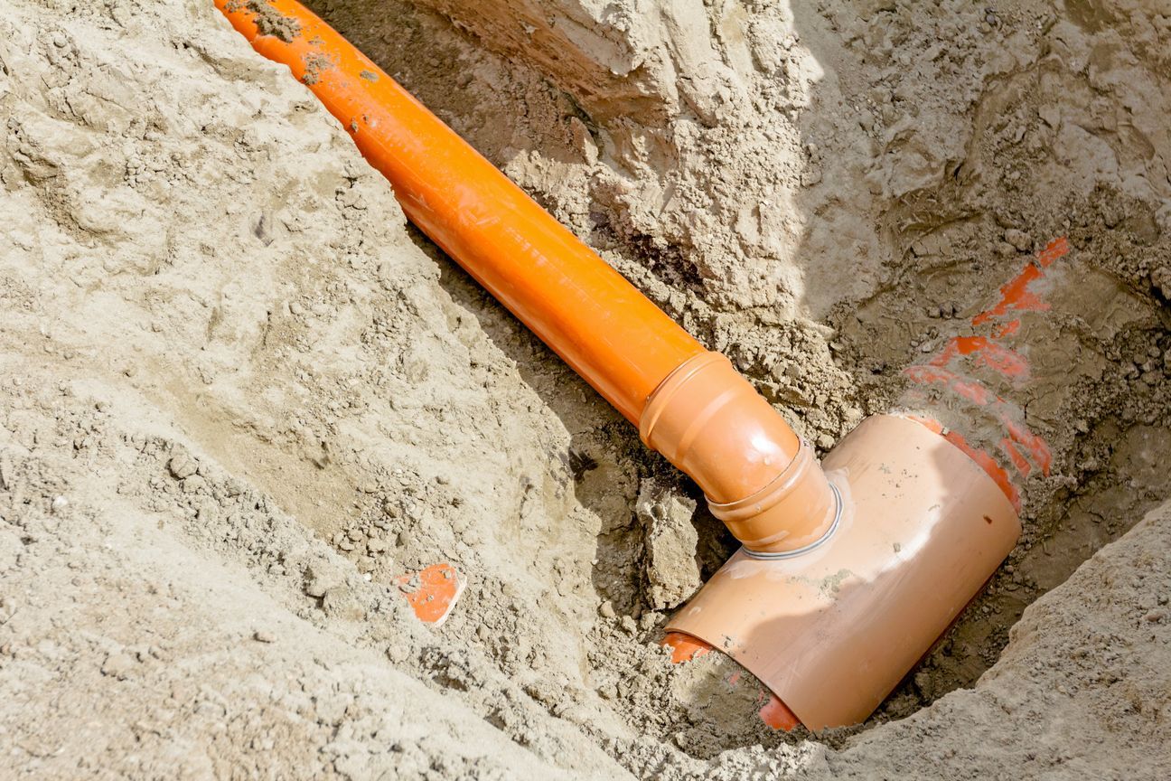 Underground water line