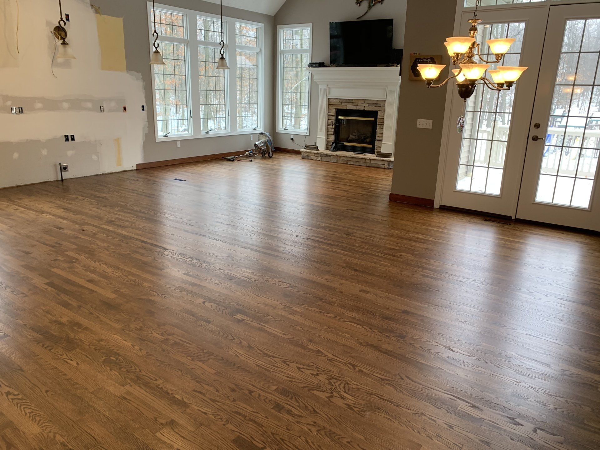 hardwood floor repair and refinishing in Cleveland