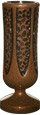 Metal Pattern Engraved Vase — Willoughby, OH  —  Northcoast Memorials
