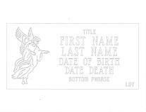 Sample Memorial Layout — Willoughby, OH  —  Northcoast Memorials