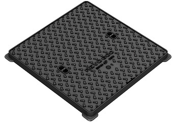 CHIUSINO CON TELAIO E COPERCHIO QUADRATI CLASSE C250