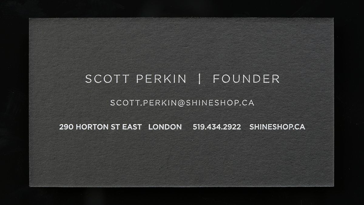 Scotty's Shine Shop Business Card