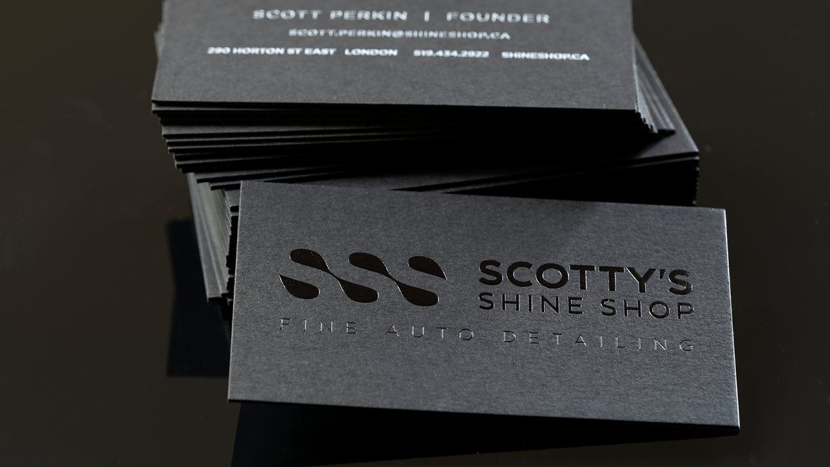Scotty's Shine Shop Business Card