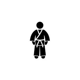 Icon person with belt