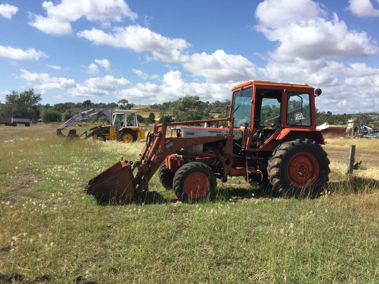 orange Used farm truck