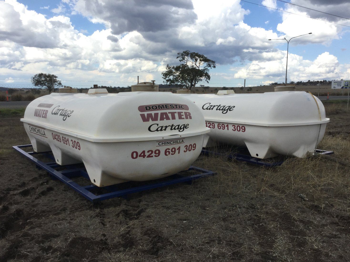 White domestic water cartage
