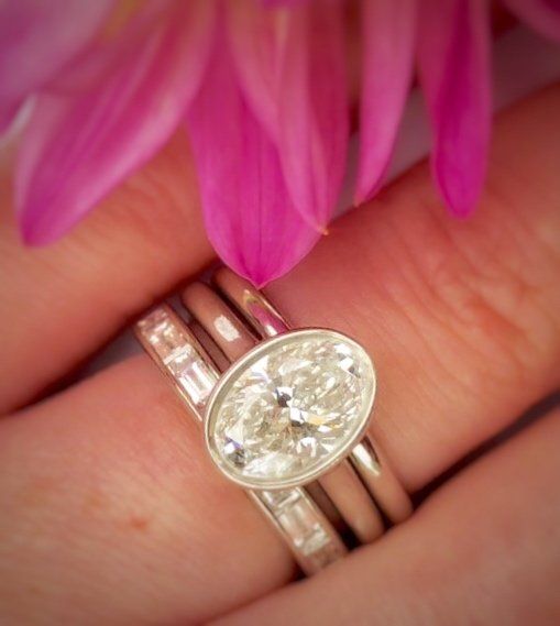 custom diamond solitaire engagement ring