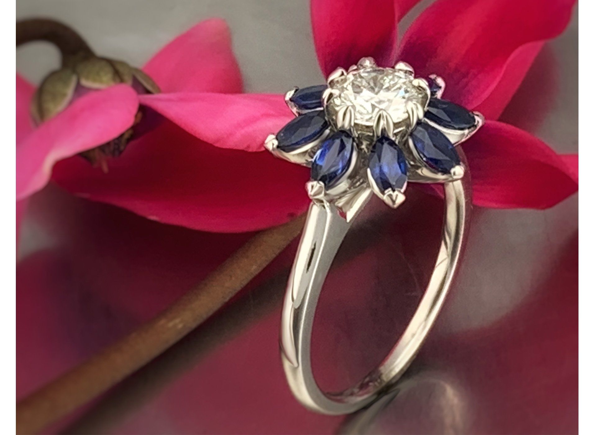custom platinum engagement ring