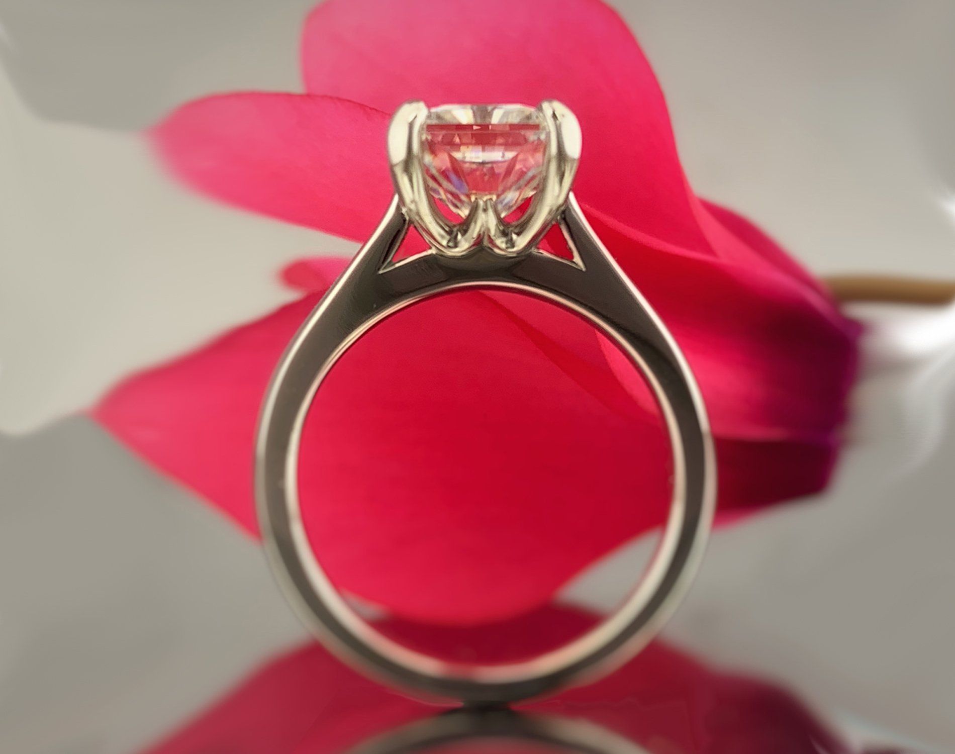 custom platinum engagement ring