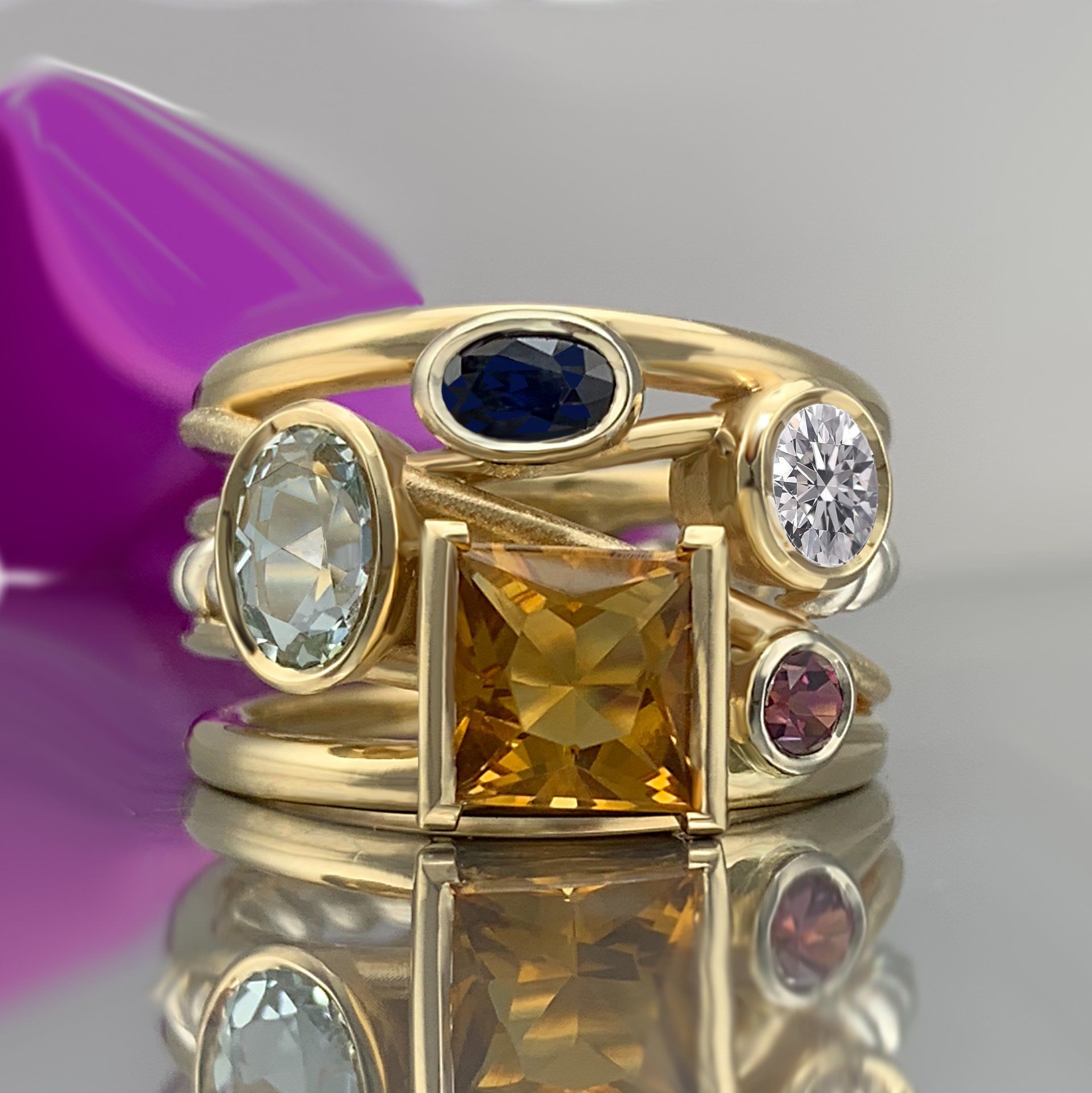 mothers ring family ring custom ring