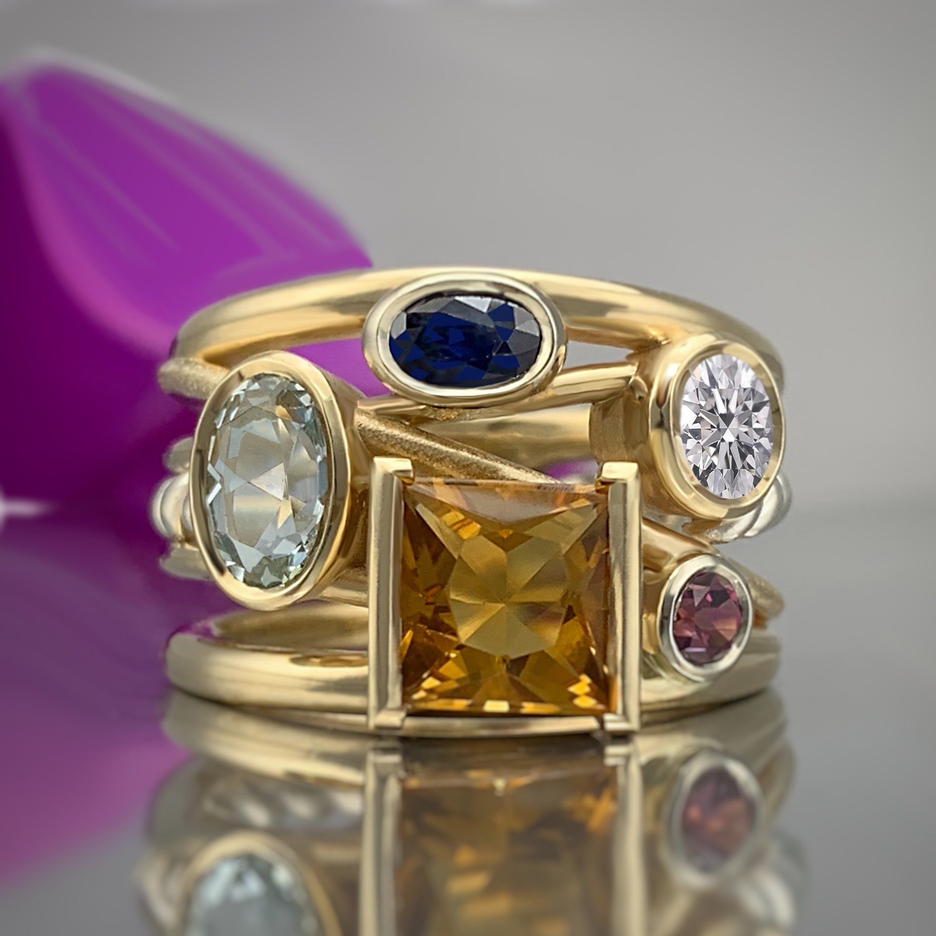 custom platinum engagement ring
