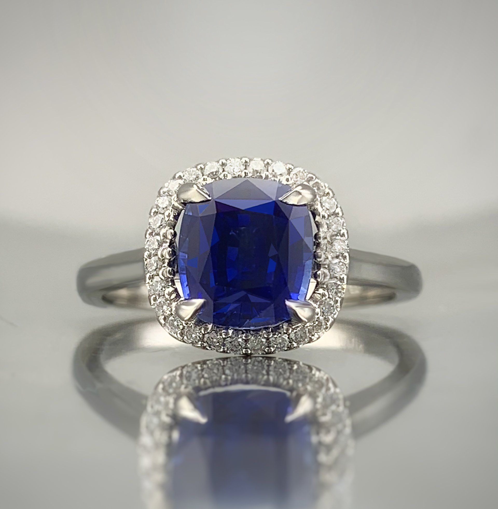 sapphire engagement rng