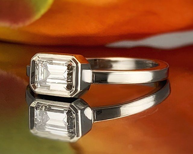 custom platinum engagement ring