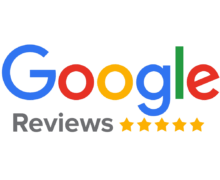 The google reviews logo is shown on a white background.
