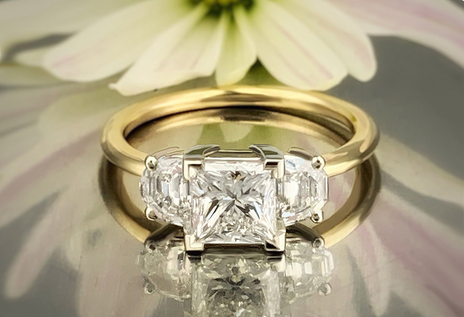 custom platinum engagement ring