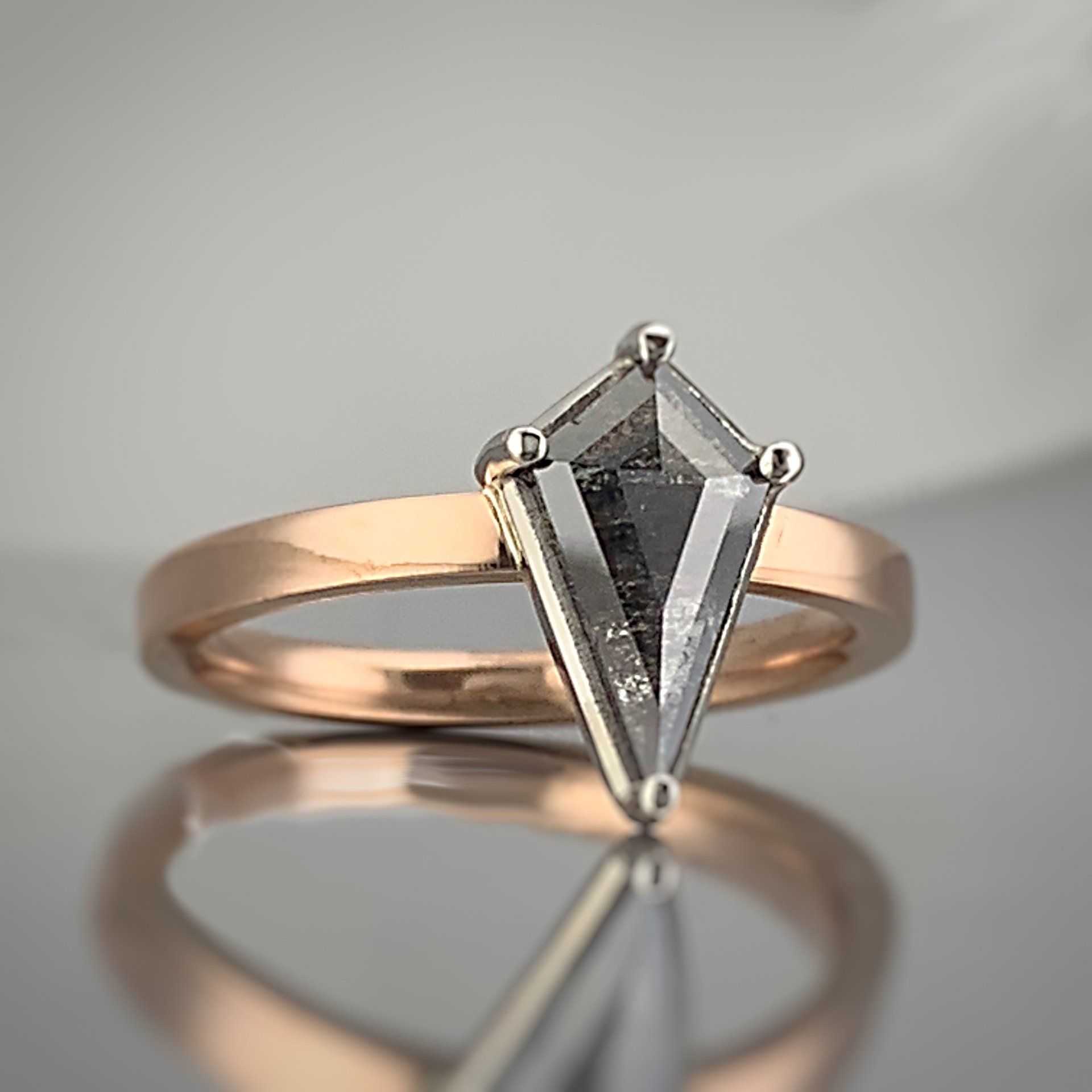 salt and pepper diamond platinum