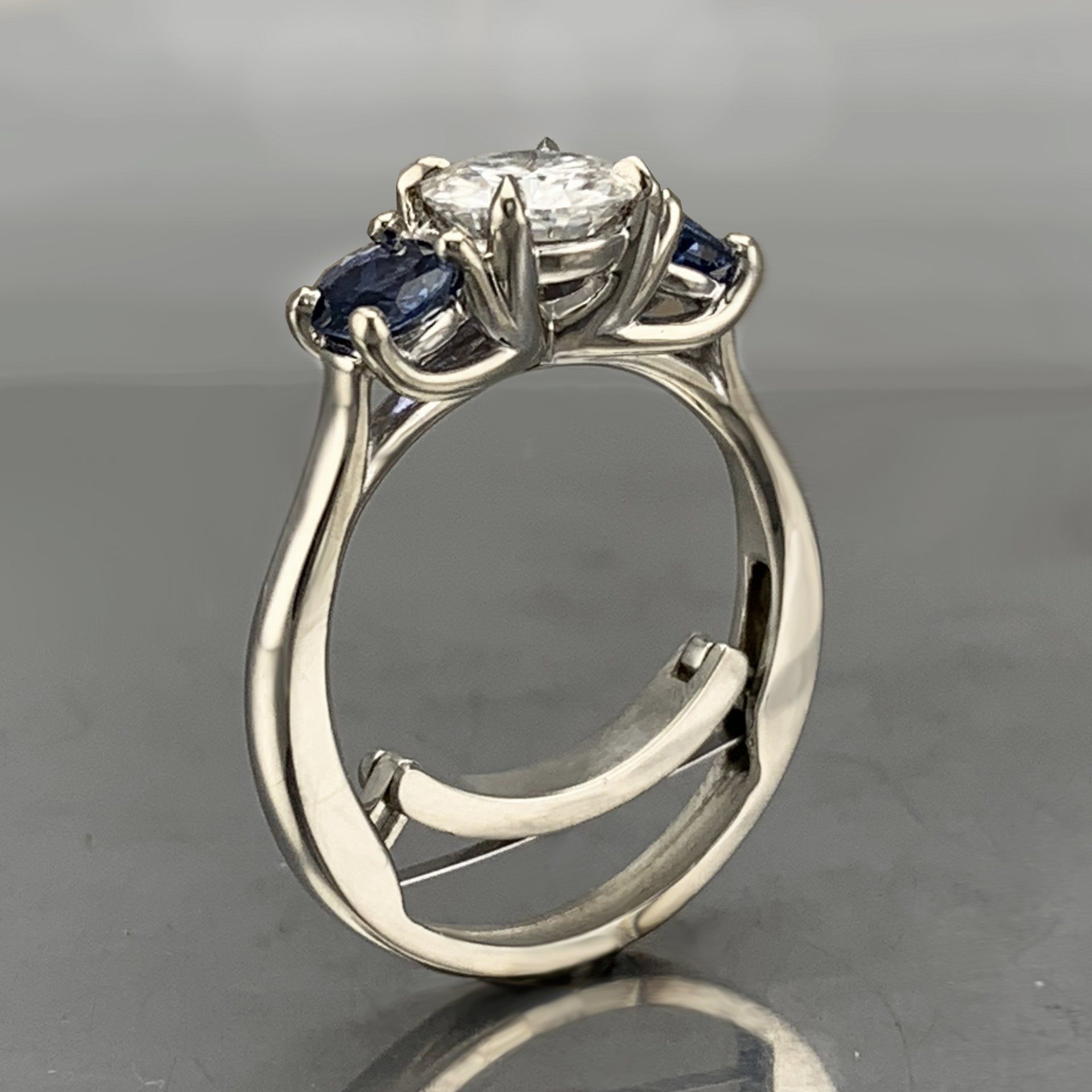 three stone ring